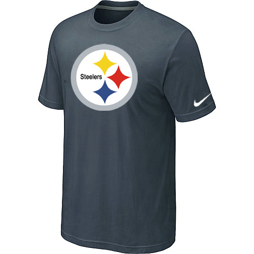  Nike Pittsburgh Steelers Sideline Legend Authentic Logo TShirt Grey 98 