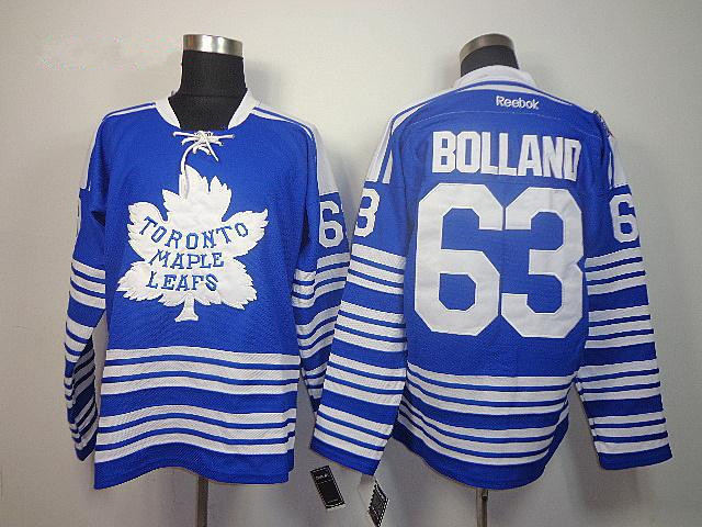 NHL Reebok Toronto Maple Leafs #63 Bolland Blue 2014 Winter Classic Jersey 1