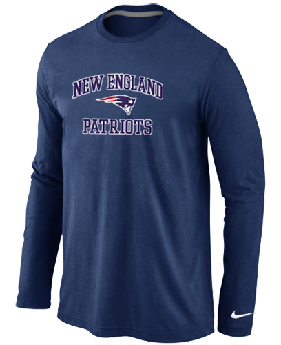 Nike New England Patriots Heart & Soul Long Sleeve T-Shirt D.Blue