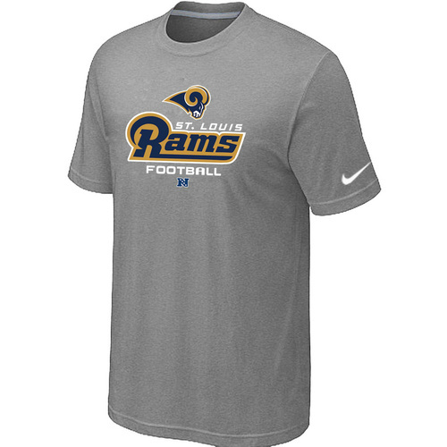  St- Louis Rams Critical Victorylight Grey TShirt 11 