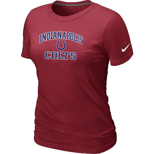  Indianapolis Colts Womens Heart& Soul Red TShirt 24 