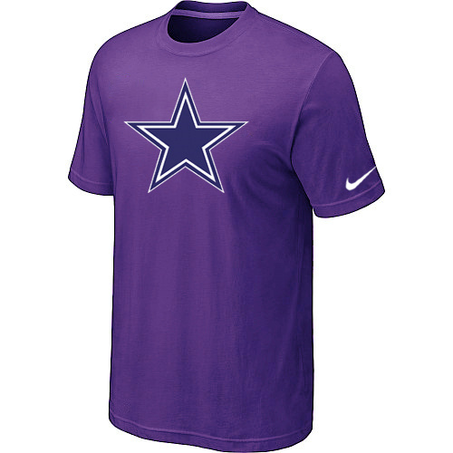  Dallas Cowboys Sideline Legend Authentic Logo TShirt Purple 72 