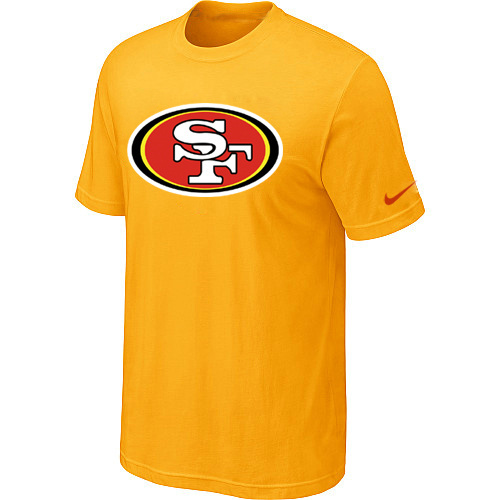  Nike San Francisco 49 ers Sideline Legend Authentic Logo TShirt Yellow2 49 