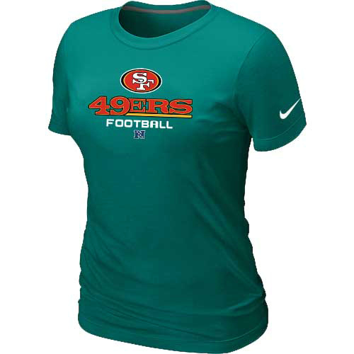  San Francisco 49 ers L- Green Womens Critical Victory TShirt 212 