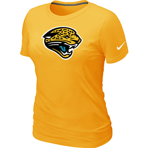  Jacksonville Jaguars Yellow Womens Logo TShirt 59 