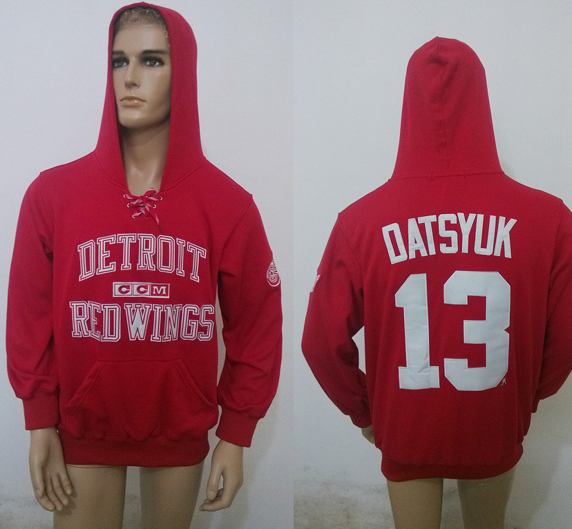 NHL Detroit Red Wings #13 Datsyuk Sweater Red