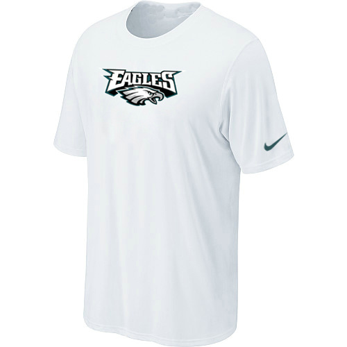  Nike Philadelphia Eagles Authentic Logo TShirt White 92 