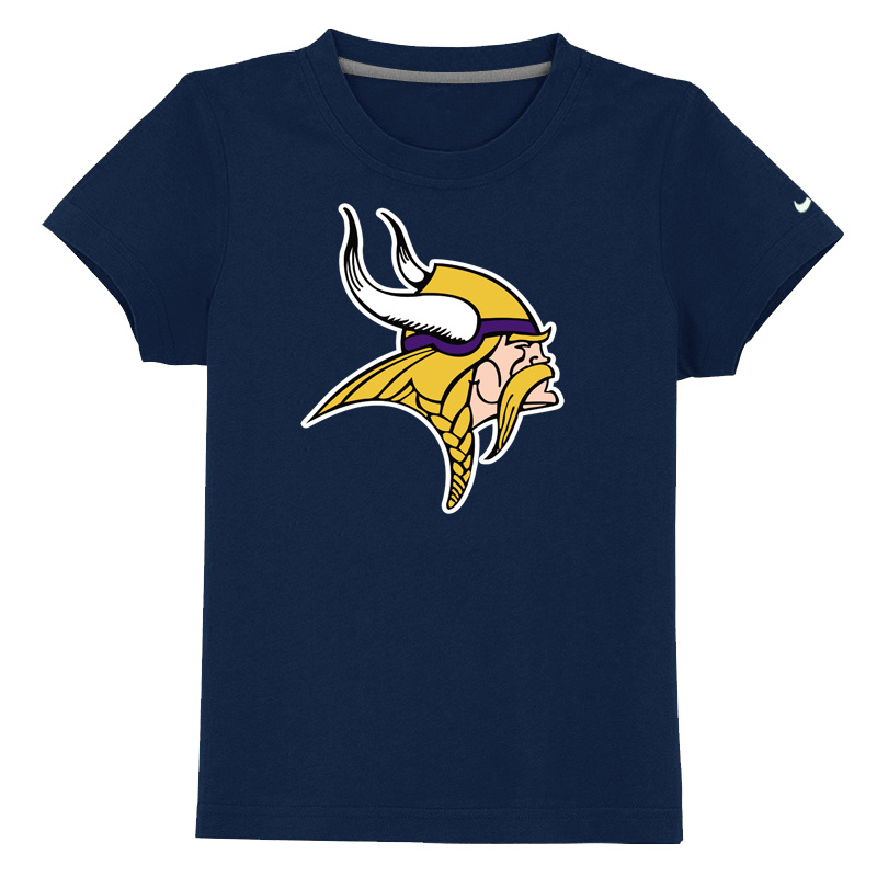 Minnesota Vikings Sideline Legend Authentic Logo Youth T Shirt D-Blue