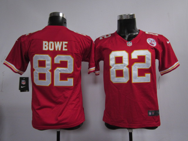 Youth Nike Kansas City Chiefs #82 Bowe Jersey in red
