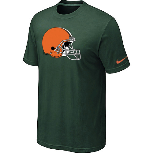 Cleveland Browns Sideline Legend Authentic Logo TShirt D- Green 91 