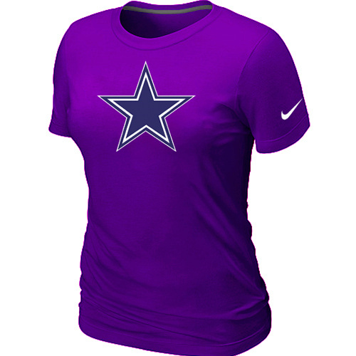  Dallas cowboys Purple Womens Logo TShirt 35 