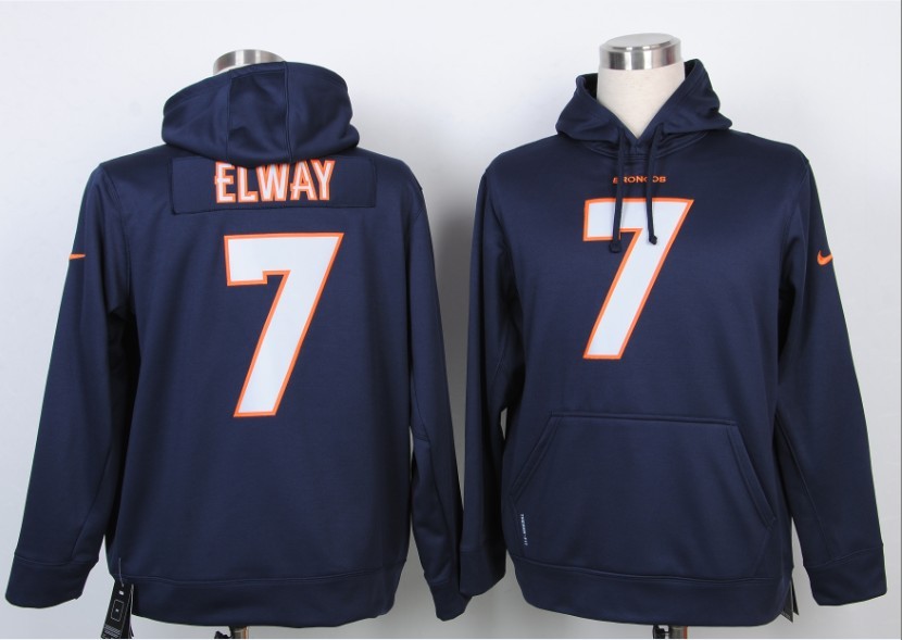 NFL Denver Broncos Elway #7 Blue Hoodie