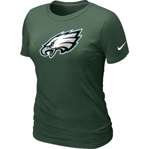  Philadelphia Eagles D- Green Womens Logo TShirt 71 