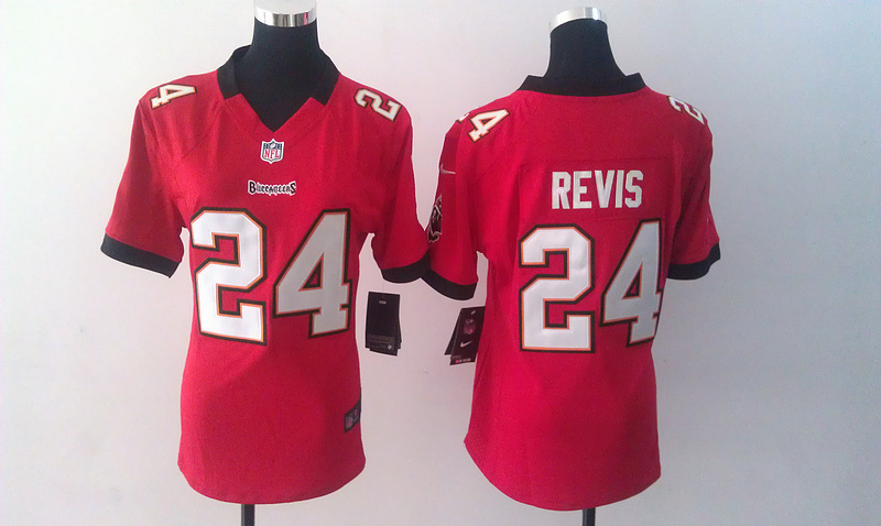 Nike NFL Tampa Bay Buccaneers #24 Revis Red Women Jersey