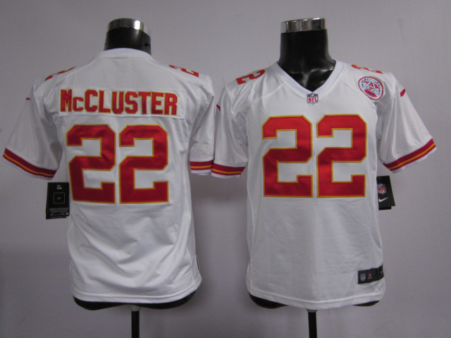 Youth Nike Kansas City Chiefs #22 McCluster Jersey in White