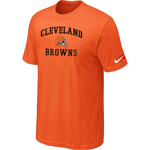  Cleveland Browns Heart& Soul Orange TShirt 68 