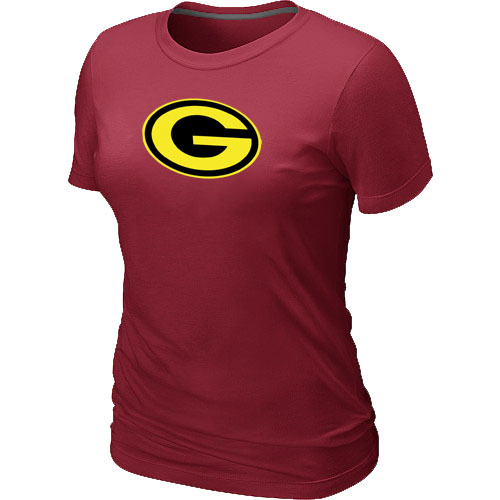  Mens Green Bay Packers Neon Logo Charcoal Womens Red Tshirt 4 