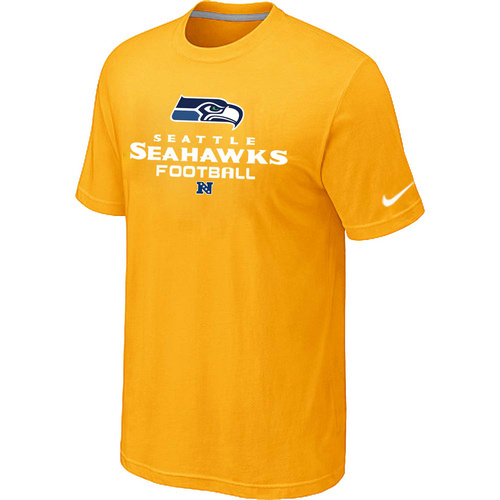  Seattle Seahawks Critical Victory Yellow TShirt 8 