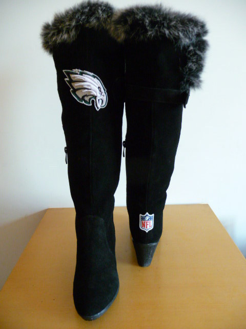 NFL Philadelphia Eagles Black Women  Boots