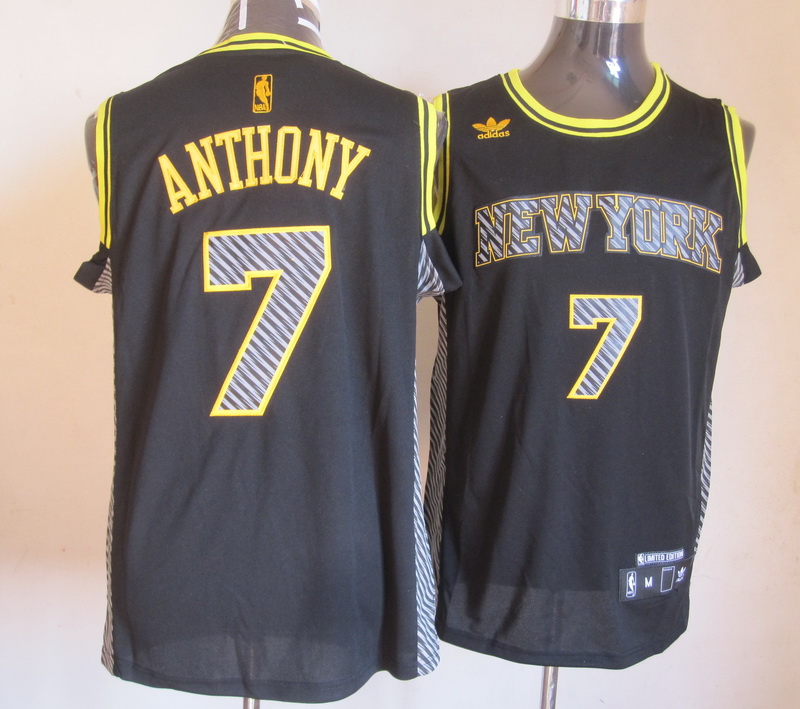 New York Knicks #7 Carmelo Anthony black Jersey