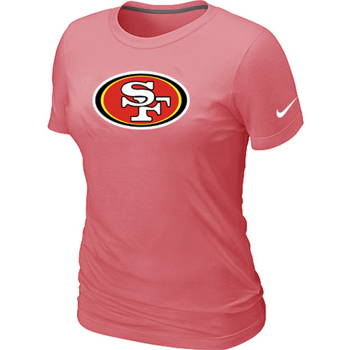  San Francisco 49 ers Pink Womens Logo TShirt 1 