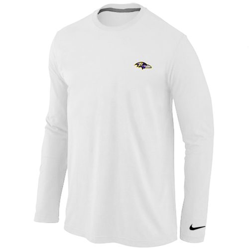 Baltimore Ravens Heart & Soul Long Sleeve T-Shirt White