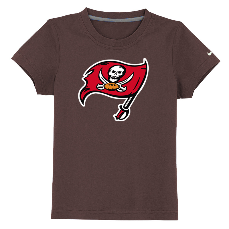 Tampa Bay Buccaneers Sideline Legend Authentic Logo Youth T Shirt Brown