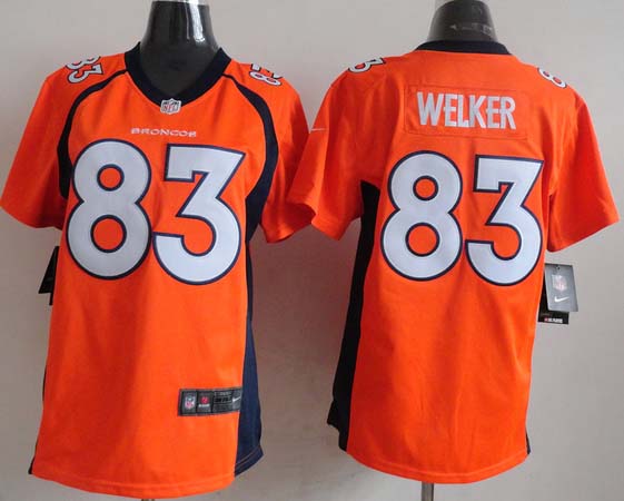 2013 New Nike NFL Denver Broncos #83 Welker Women Orange Jersey