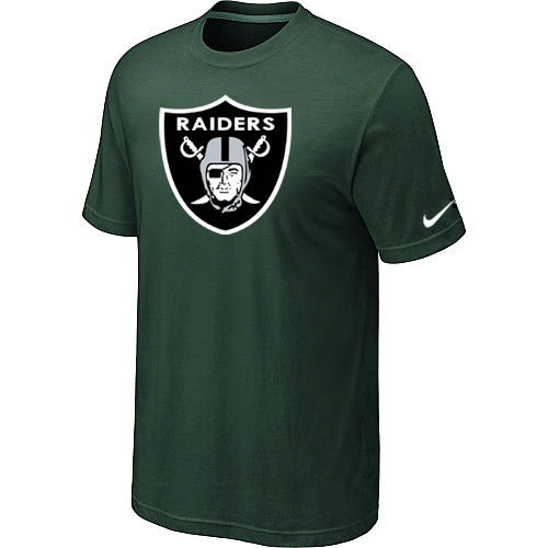  Oakland Raiders Sideline Legend Authentic Logo TShirt D- Green 64 