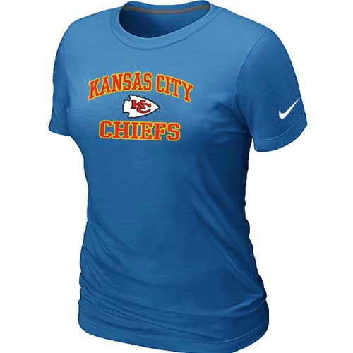  Kansas City Chiefs Womens Heart& Soul L-blue TShirt 31 