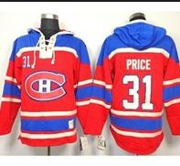 Montreal Canadiens #31 Price Red Hoodi Jersey