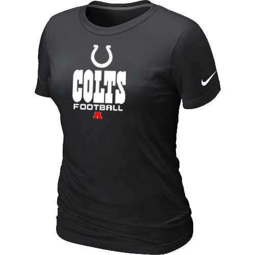  Indianapolis Colts Black Womens Critical Victory TShirt 49 