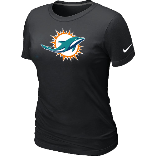 Miami Dolphins Sideline Legend logo womensT-Shirt Black