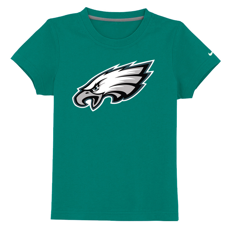 Philadelphia Eagles Authentic Logo Youth T Shirt light green