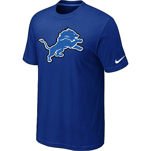  Detroit Lions Sideline Legend Authentic Logo TShirt Blue 108 