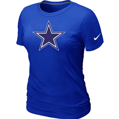  Dallascowboys Blue Womens Logo TShirt 47 