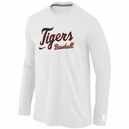 Nike Detroit Tigers Long Sleeve T-Shirt White