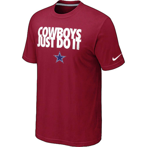 NFL Dallascowboys Just Do It Red TShirt 22 