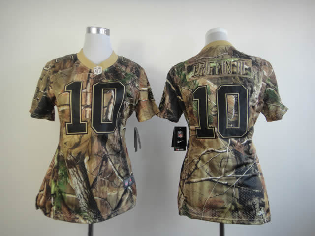 NFL Nike Washington Redskins #10 Griffin  Camo Women Jersey