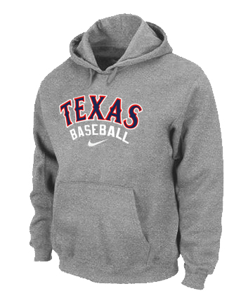 Texas Rangers Pullover Hoodie Grey