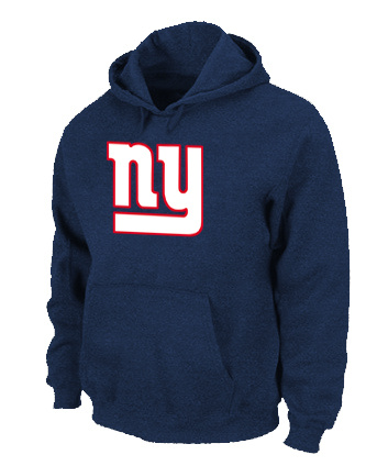 New York Giants Authentic Logo Pullover Hoodie D.Blue 3