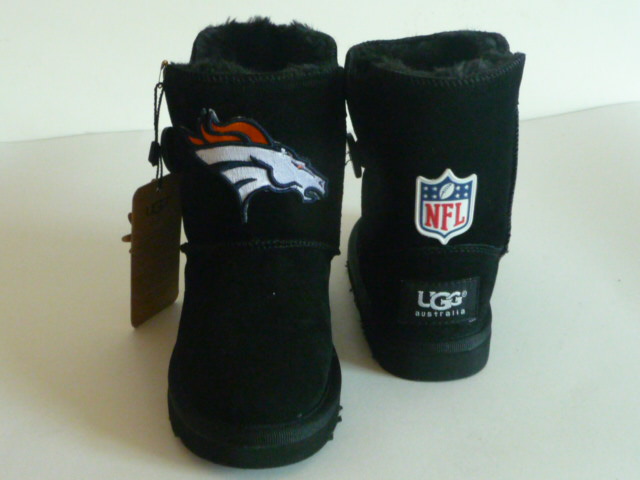 Kids NFL Denver Broncos Black Boots