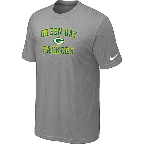  Green Bay Packers Heart& Soul Lightgrey TShirt 145 