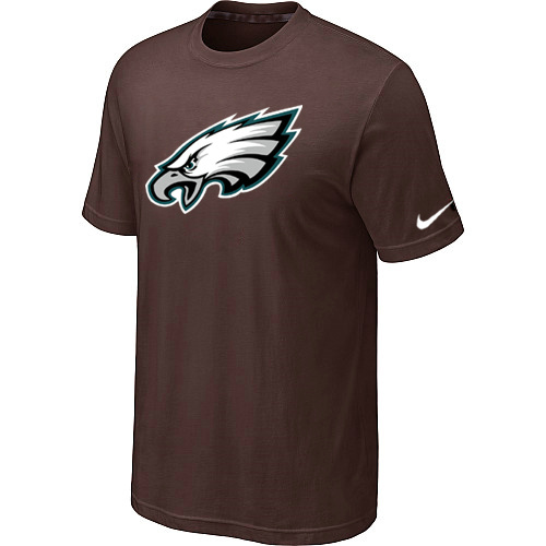  Philadelphia Eagles Sideline Legend Authentic Logo TShirt Brown 103 