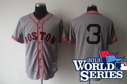 Boston Red Sox 1936 Jimmie Foxx Road 3 Grey w2013 World Series Patch