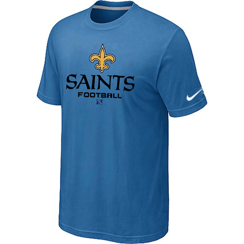 New Orleans Saints Critical Victorylight Blue TShirt 38