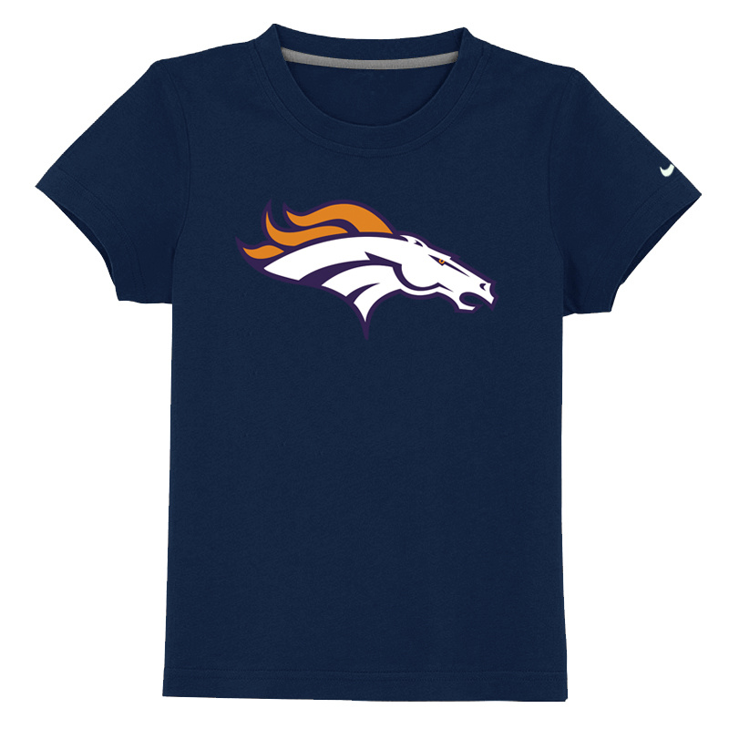 Denver Broncos Sideline Legend Authentic Logo Youth T Shirt D-Blue