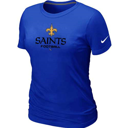 New Orleans Saints Blue Womens Critical Victory TShirt 72