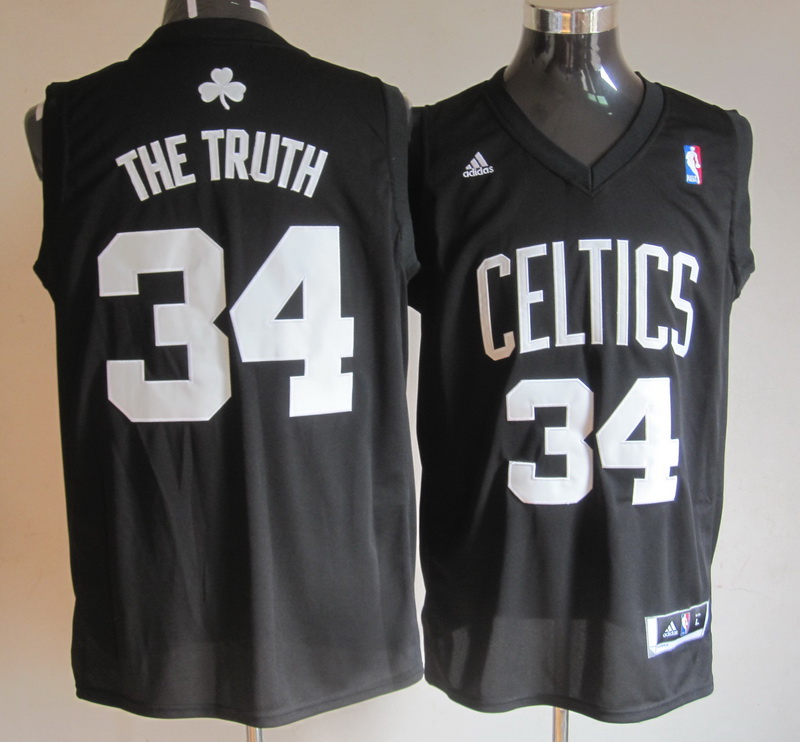 Adids Boston Celtics #34 The Truth black jersey