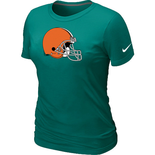  Cleveland Browns L- Green Womens Logo TShirt 52 